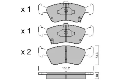 Комплект тормозных колодок, дисковый тормоз AISIN купить